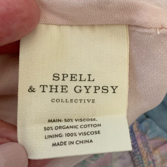 Spell & The Gypsy Collective Juniper Tiered Floral Dress Small - Picture 16 of 16